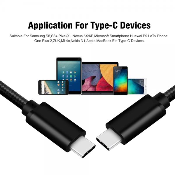 Picture of Type-C to Type-C 5Gbps 60W usb cable（black）